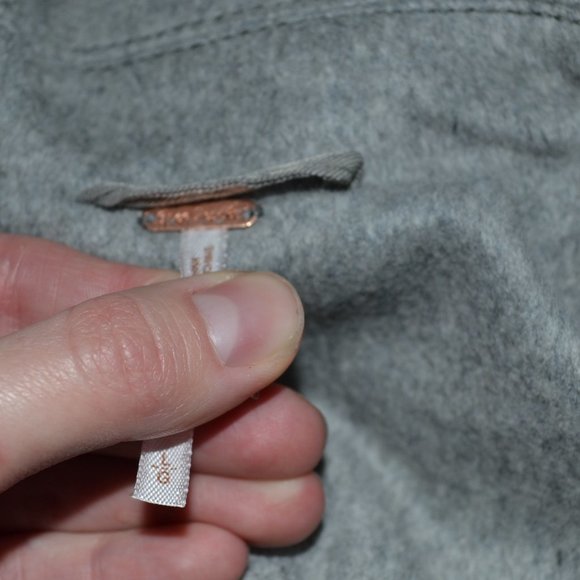 NWT Free People Bella Dolman Wool Gray Oversized Button Pea Jacket Size Large - Picture 5 of 7